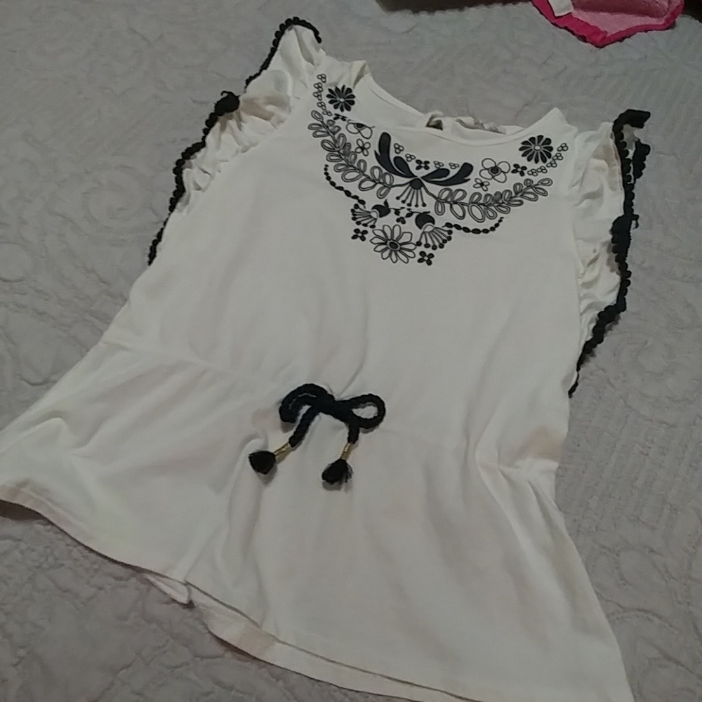 Nice blue and white blouse